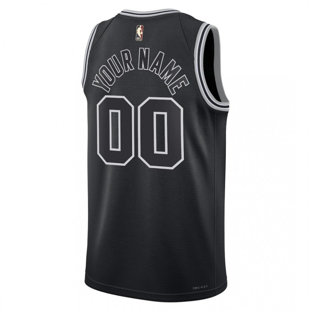 San Antonio Spurs Unisex 2022/23 Custom Swingman Jersey - Classic Edition - Black-Pro Kit Vault | Brand New 26/27 Sports Jerseys